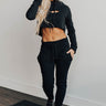 Espresso Please High Waist Jogger in Black Image - 1