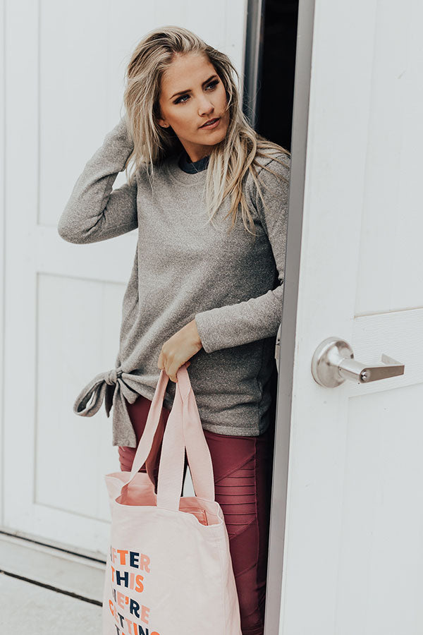 Staying Cozy Shift Sweater