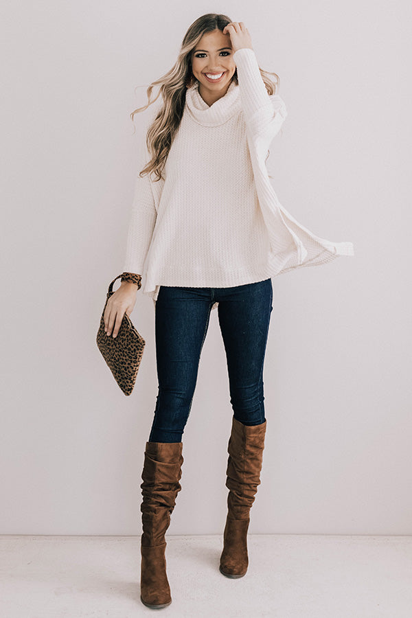 Wonderfully Cozy Waffle Knit Sweater