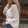 Sonoma Sippin' Knit Sweater In Ivory Image - 1
