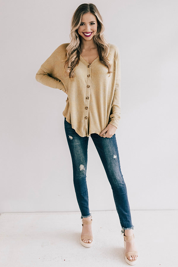 Seattle In Spring Shift Top in Mustard Image - 1