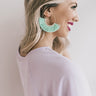 Havana Happy Hour Earrings In Mint Image - 1