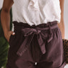 The Ellery High Waist Shorts In Purple Image - 1