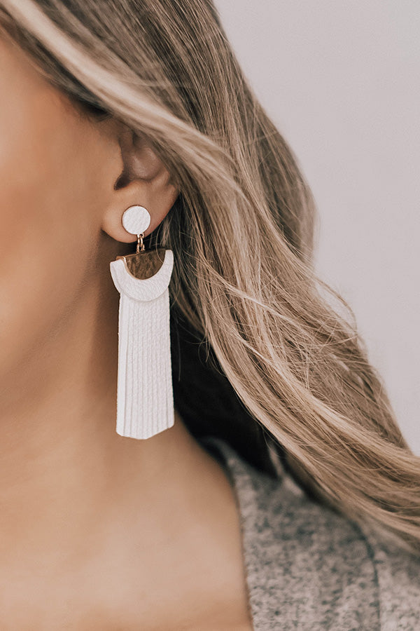 You Glow Girl Earrings in Cream Image - 2