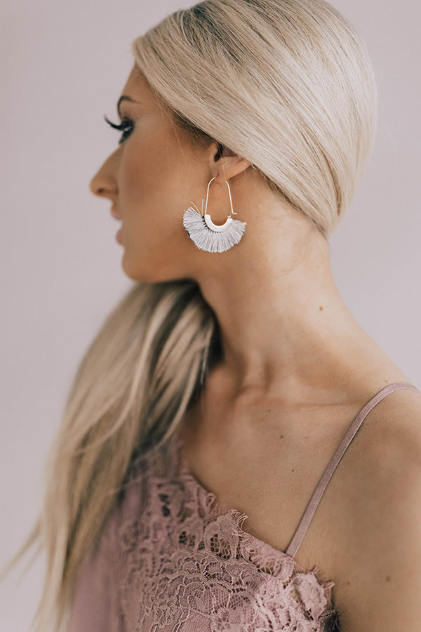 Ready For A Vacay Earrings In Grey