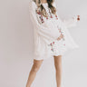 Stealing Your Heart Embroidered Shift Dress In Cream Image - 1