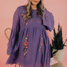 Stealing Your Heart Embroidered Shift Dress In Ultra Violet  Curves Image - 1