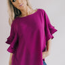 Parisian Vacation Shift Top In Orchid Image - 1