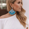 Twirling On The Terrace Earrings In Autumn Sky Image - 1