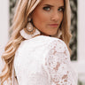 Twirling On The Terrace Earrings In Ivory Image - 1