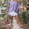 Wine Night In Knit Sweater in Lavender Image - 1