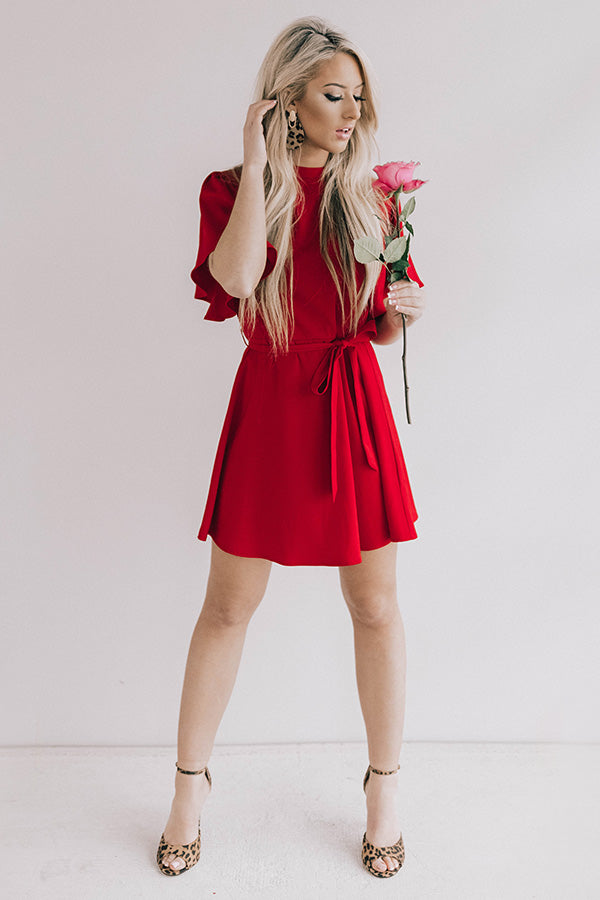 Coming Up Wine And Roses Dress