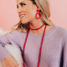 Seriously Crushing Earrings In Red Image - 1
