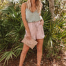 Bon Voyage High Waist Shorts In Blush Image - 1