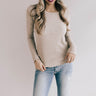 Windy City Night's Ribbed Top In Taupe Image - 1