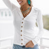 The Best Thing Button Down Top In Ivory Image - 1