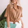 Prettier On Park Ave Tie Top In Iced Mocha Image - 1
