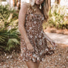 Roadtrip To Malibu Ruffle Dress In Brown Image - 1