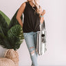 So Much Amore Waffle Knit Top In Black Image - 1