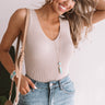 Weekend Luxe Bodysuit In Taupe Image - 1