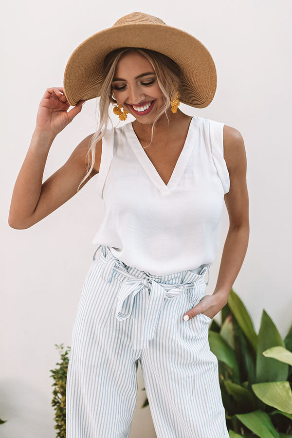 Martinis In Manhattan Shift Top In White