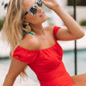 Fall In Love Cat Eye Stripe Sunnies Image - 1