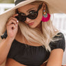 Mimosa Party Cat Eye Sunnies in Black Image - 1