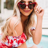 All Heart Eyes Sunnies in Wine Image - 1