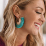 Sunburst Earrings In Turquoise Image - 1