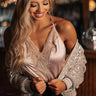 Out Last Night Satin Bodysuit In Champagne Image - 1
