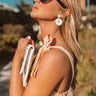 Keep It Tropical Earrings In Ivory Image - 1