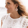 Keep It Tropical Earrings In Rose Quartz Image - 1