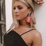 Yacht Club Calling Earrings In Tangerine Image - 1