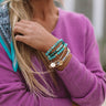 Mykonos Meet Up Bracelet Set In Turquoise Image - 1