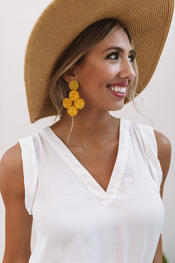 Malibu Kisses Earrings In Yellow