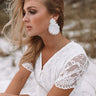 Long Beach Bliss Earrings In White Image - 1