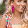 Mojitos In Mykonos Earrings In Fuchsia Image - 1