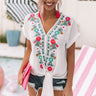 Sunshine On My Mind Embroidered Tie Top Image - 1