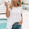 The Perfect Getaway Shift Top in White Image - 1