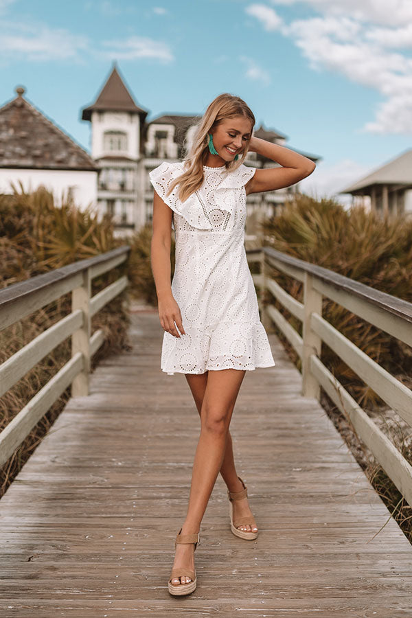 Sophisticated Sweetheart Eyelet Dress