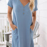 One Way To Oahu Shift Dress in Airy Blue Image - 1