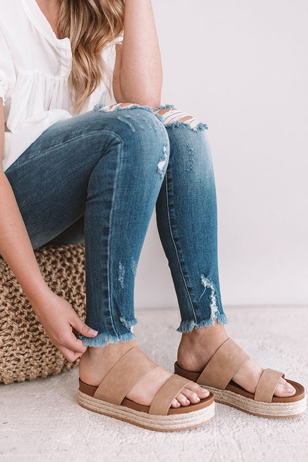 The Lola Espadrille In Iced Latte Image - 5