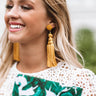 In Good Company Tassel Earrings In Marigold Image - 1