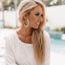 Lounging In Laguna Hoop Earrings Image - 1