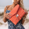 The Chic Life Clutch in Coral Image - 1