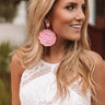 Island Escape Earrings In Pink Image - 1
