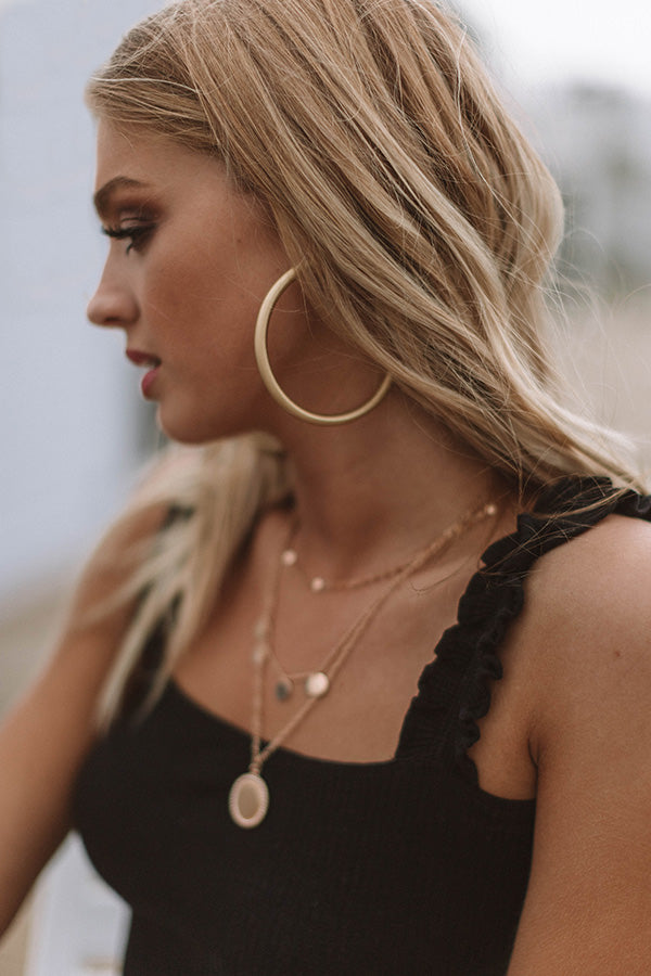 West Coast Shine Hoop Earrings