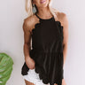 All Dolled Up Babydoll Tank in Black Image - 1