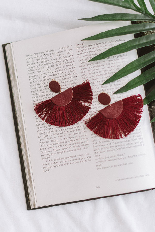 Cali Cruising Earrings In Sangria