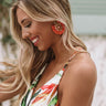 Tango Til Sunrise Earrings In Tangerine Image - 1